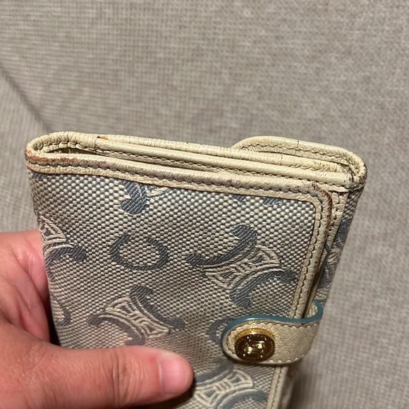 Celine Authentic blue and white compact wallet - Picture 17 of 17